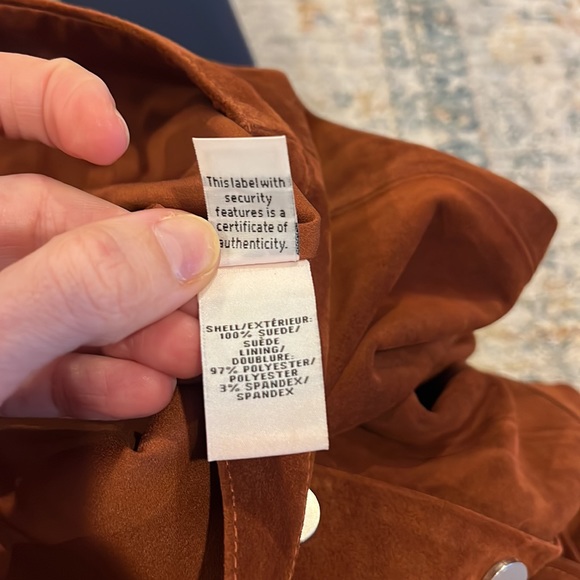 NWT Diane Von Furstenberg Suede Button Front Midi Skirt Sz 6 - Picture 6 of 6